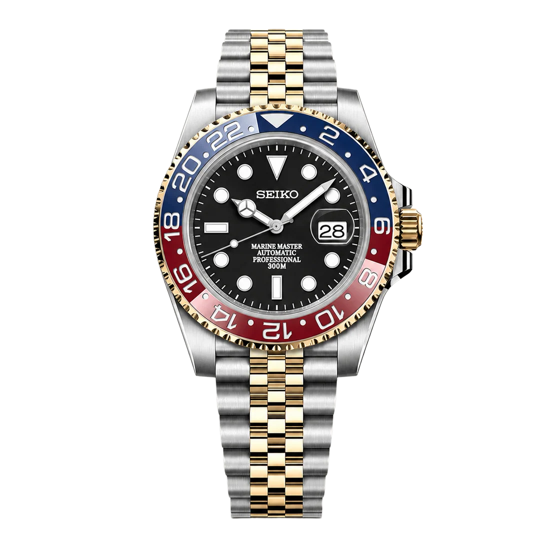 Seiko Mod Submariner 24H – Pepsi 2-Tone