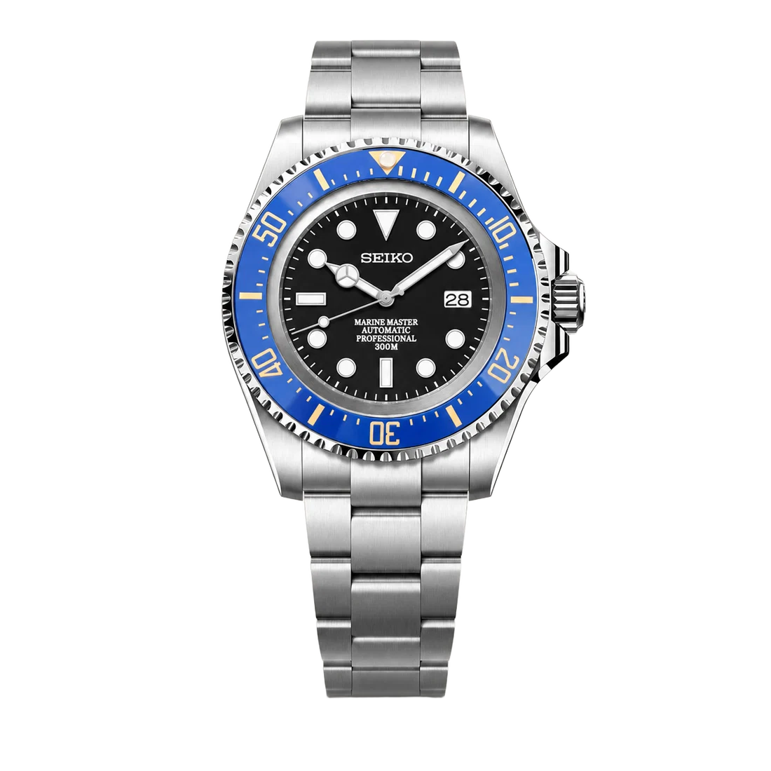 Seiko Mod Submariner 44mm XL – Blue Royale