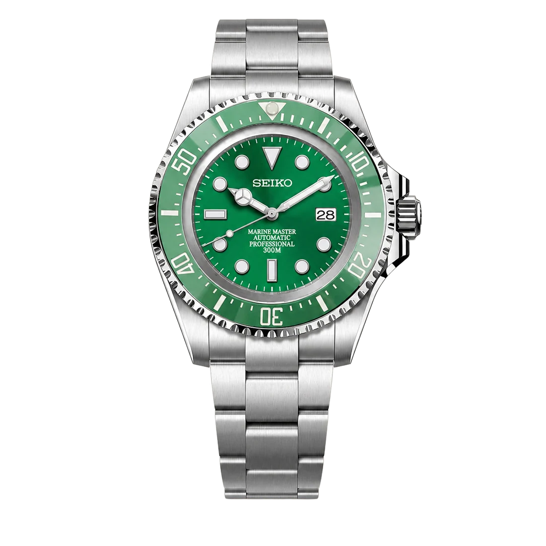Seiko Mod Submariner 44mm XL – Hulk