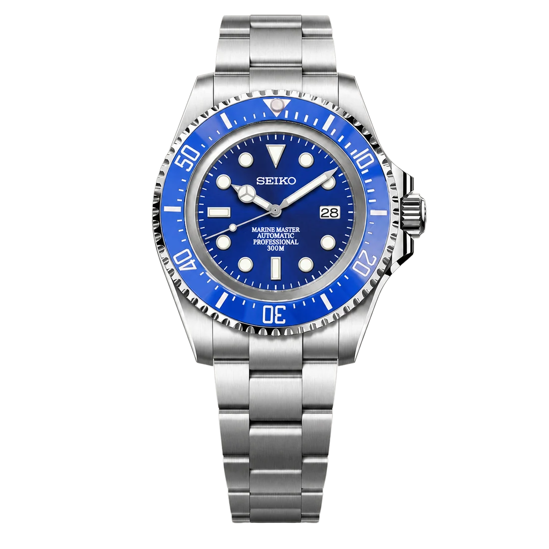 Seiko Mod Submariner 44mm XL – Smurf