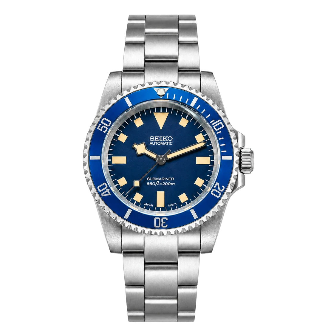 Seiko Mod Submariner - Blue Snowflake Diver