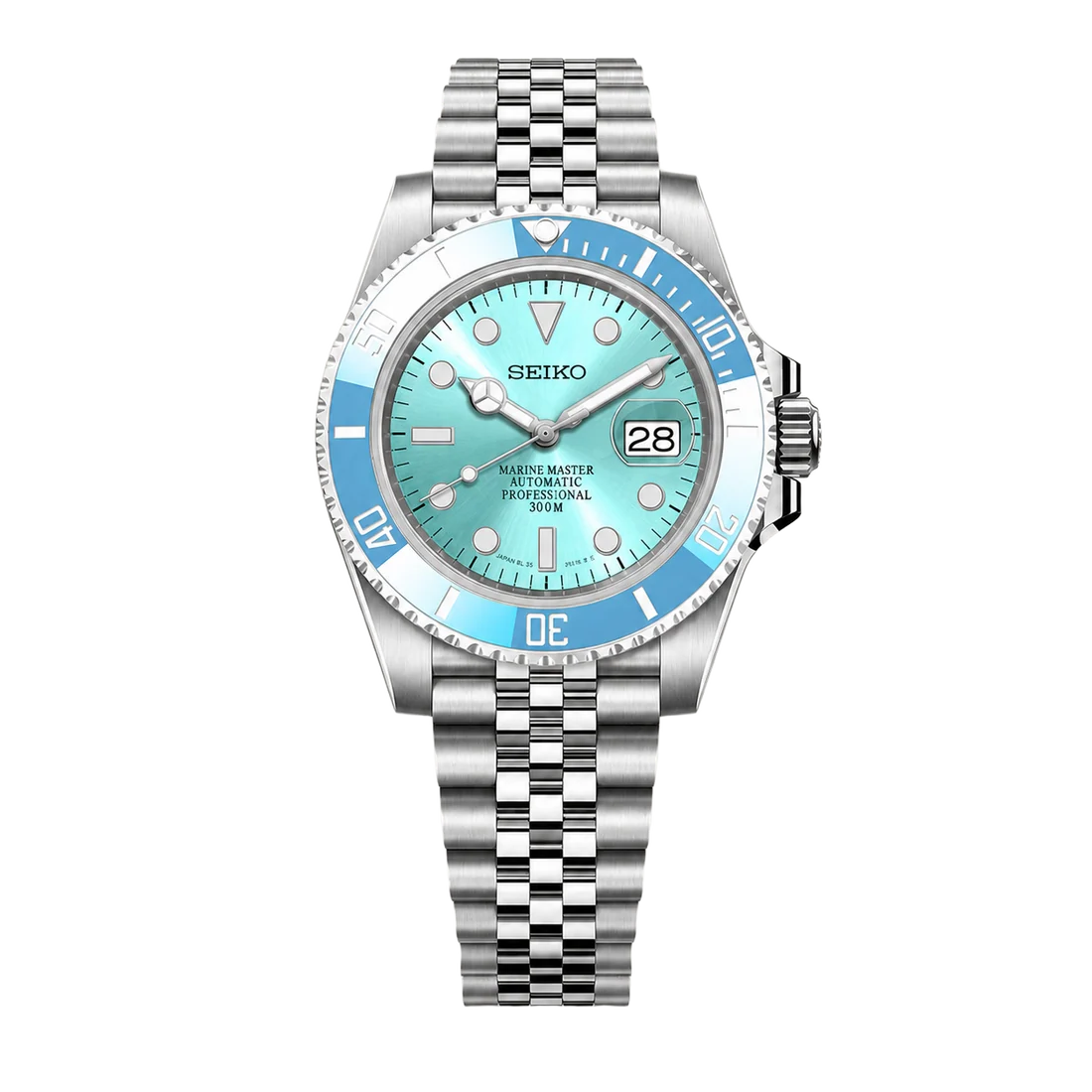 Seiko Mod Submariner Diver – Tiffany Sunburst