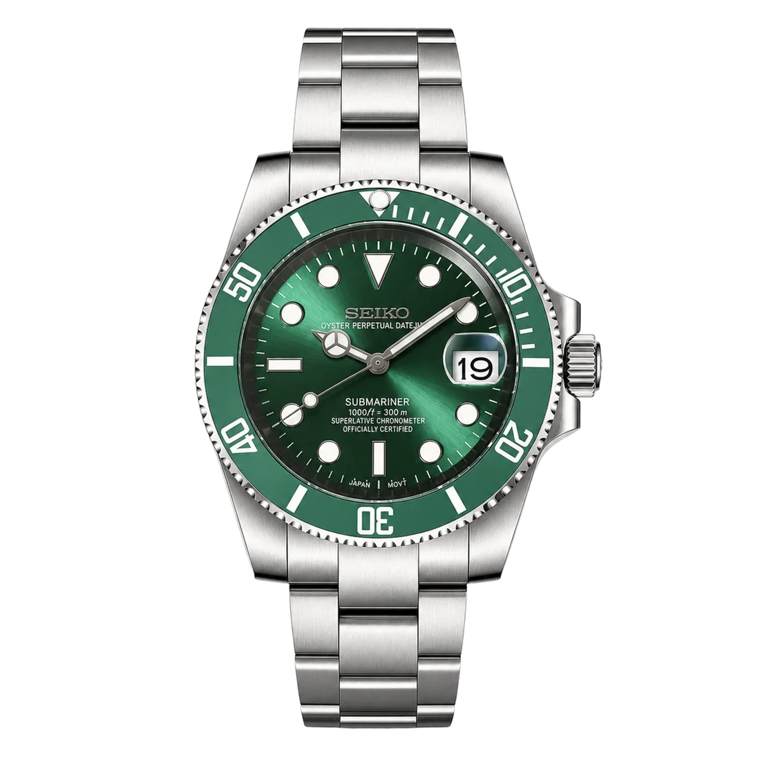 Seiko Mod Submariner - Hulk