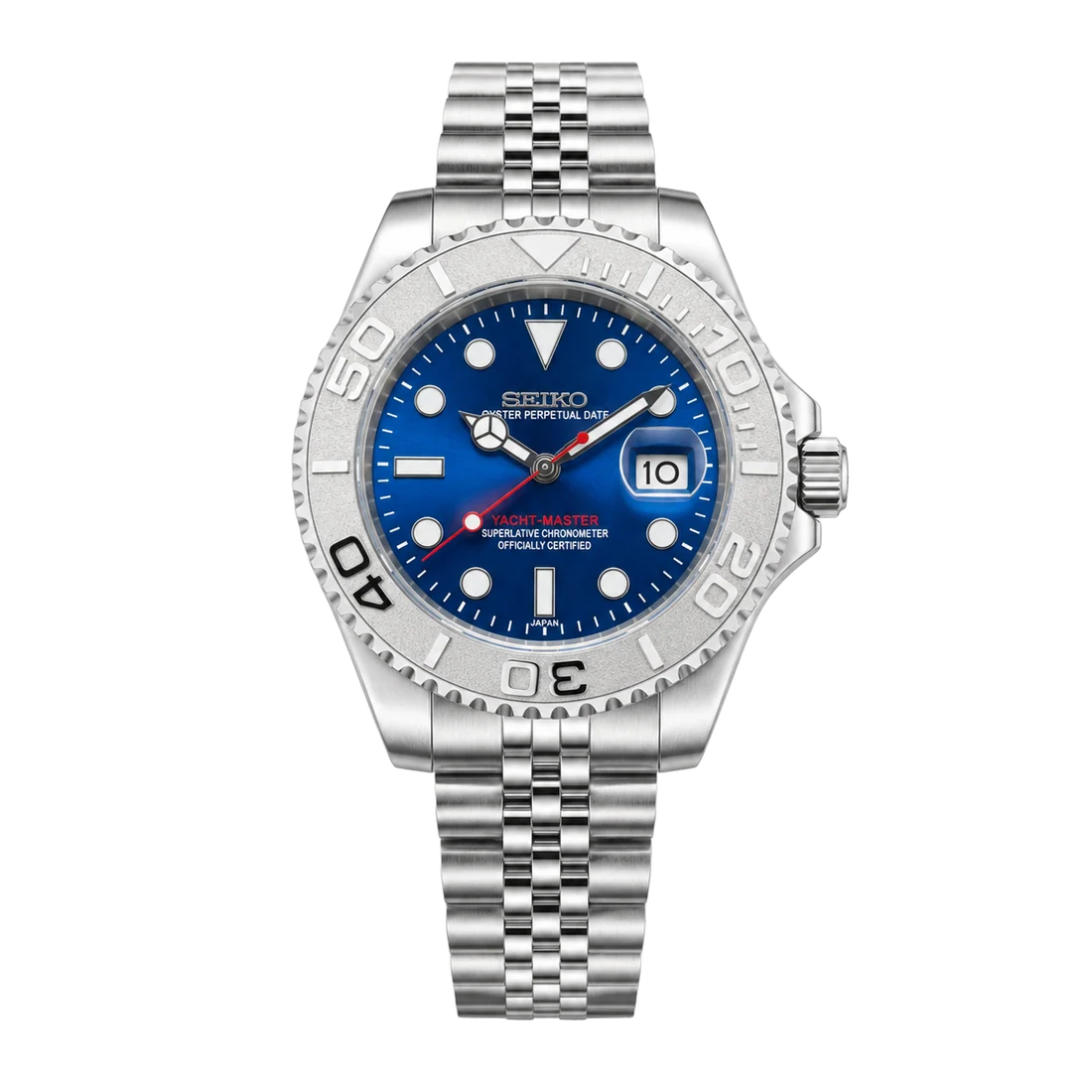 Seiko Mod Yacht-Master II – Blue dial