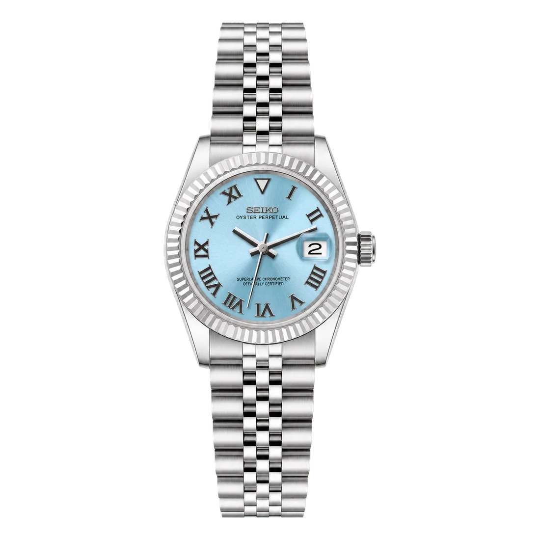 Seiko Mod Ladyjust - Ice Blue Roman Dial