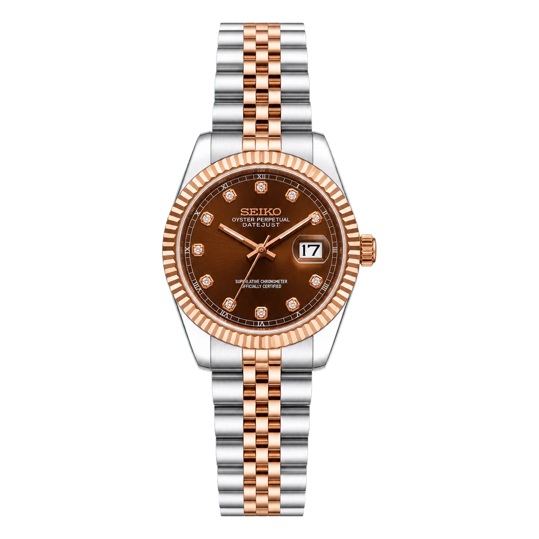 Seiko Mod Ladyjust - Rose Chocolate Diamond