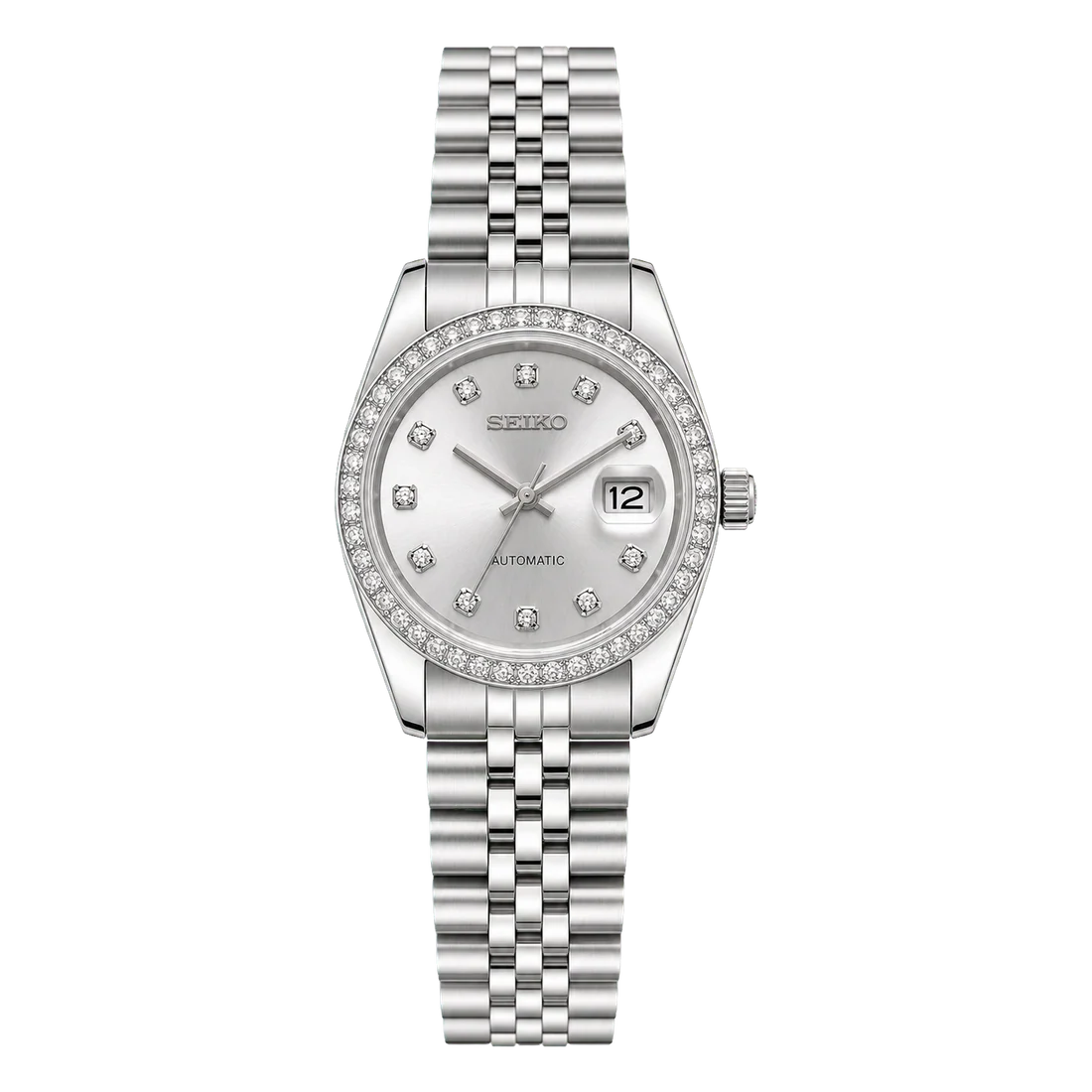 Seiko Mod Ladyjust - Silver Diamond