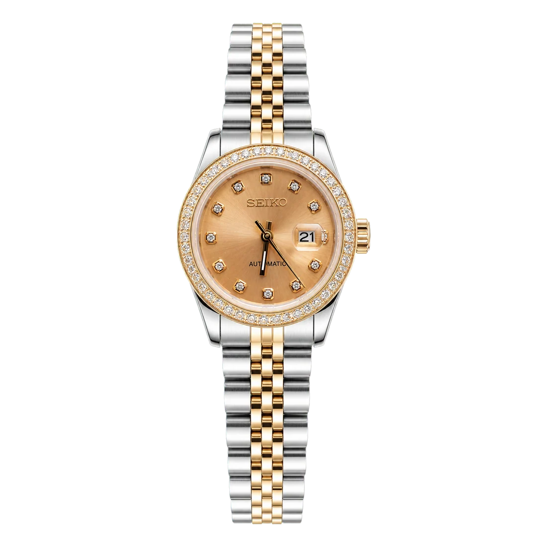 Seiko Mod Ladyjust - Two-Tone Champagne Diamond