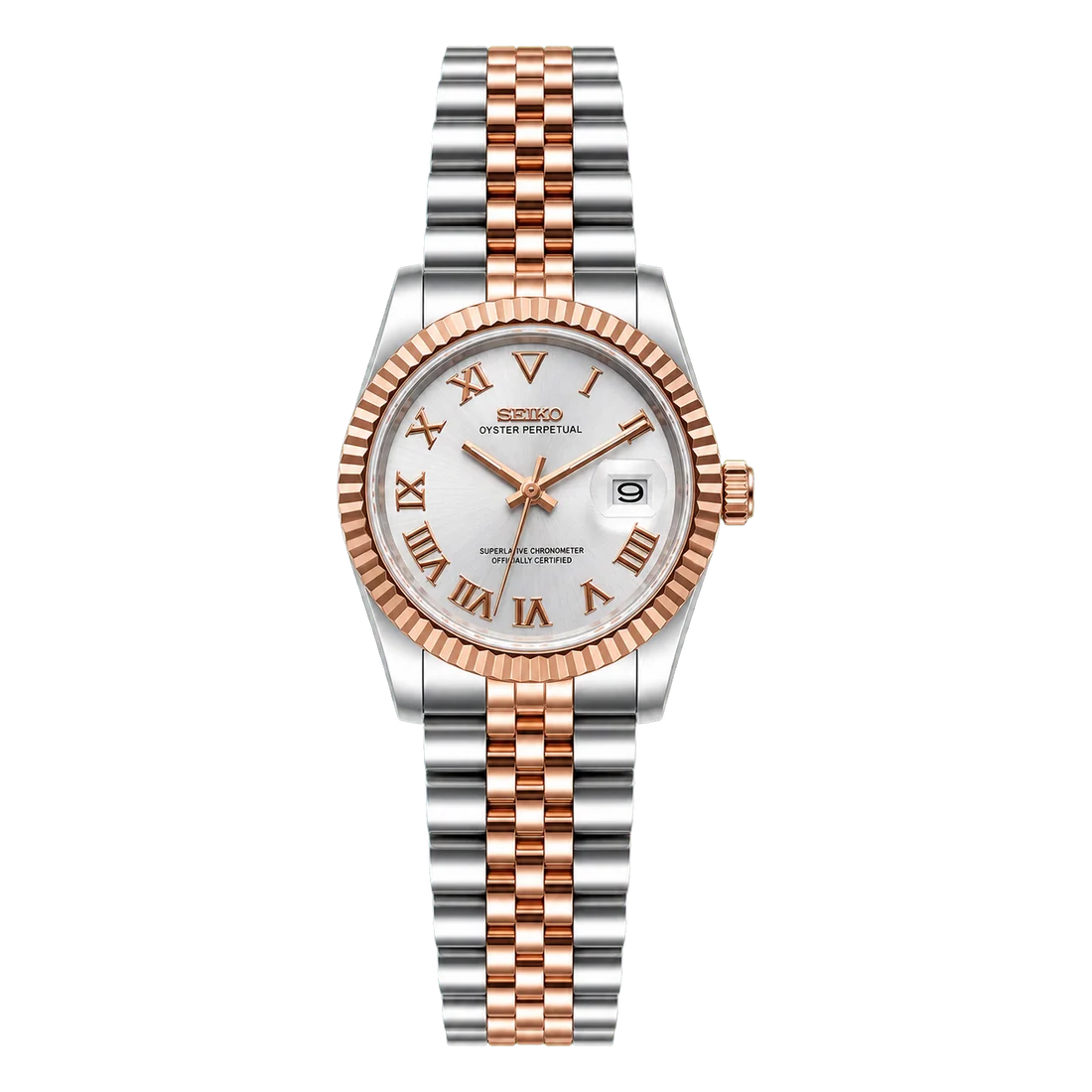 Seiko Mod Ladyjust - Two-Tone Rose Gold Champagne Dial